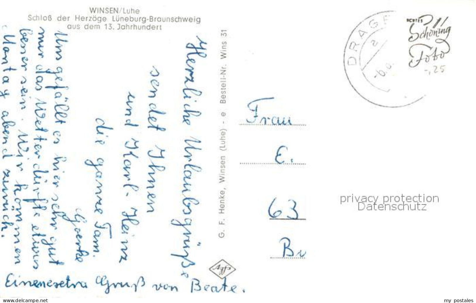 73225185 Winsen Luhe Schloss Der Herzoege Lueneburg Braunschweig 13. Jhdt. Winse - Winsen