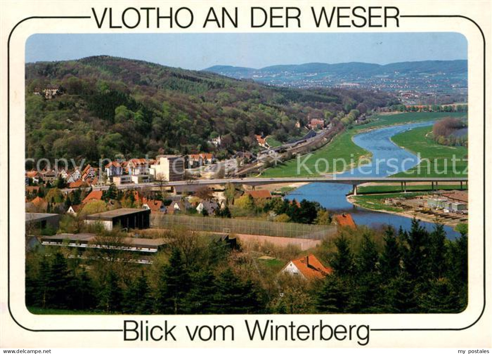 73224889 Vlotho Blick Vom Winterberg Auf Weser Vlotho - Vlotho