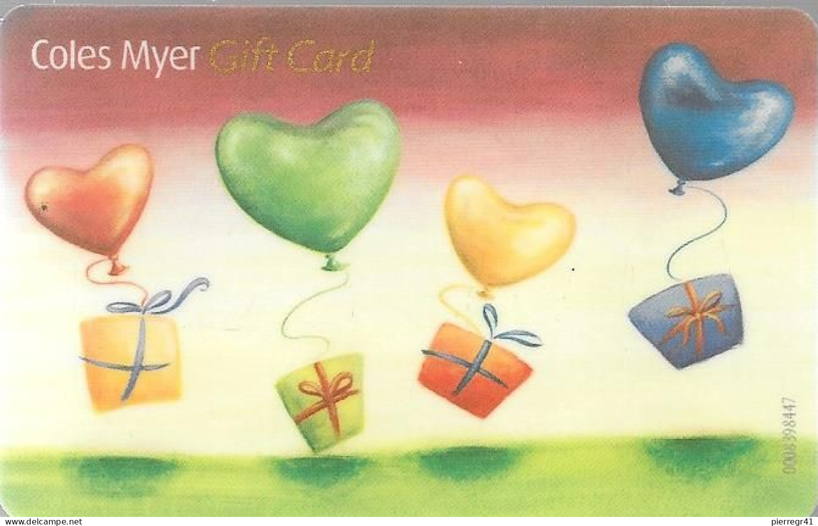 CARTE-GIFT MAGN-AUTRICHE-Coles Myer-TBE/RARE - Gift And Loyalty Cards
