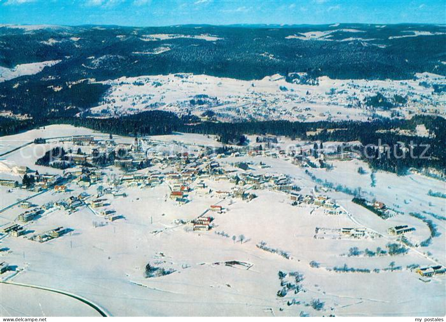 73224557 Hoechenschwand Fliegeraufnahme Winterlandschaft Hoechenschwand - Höchenschwand