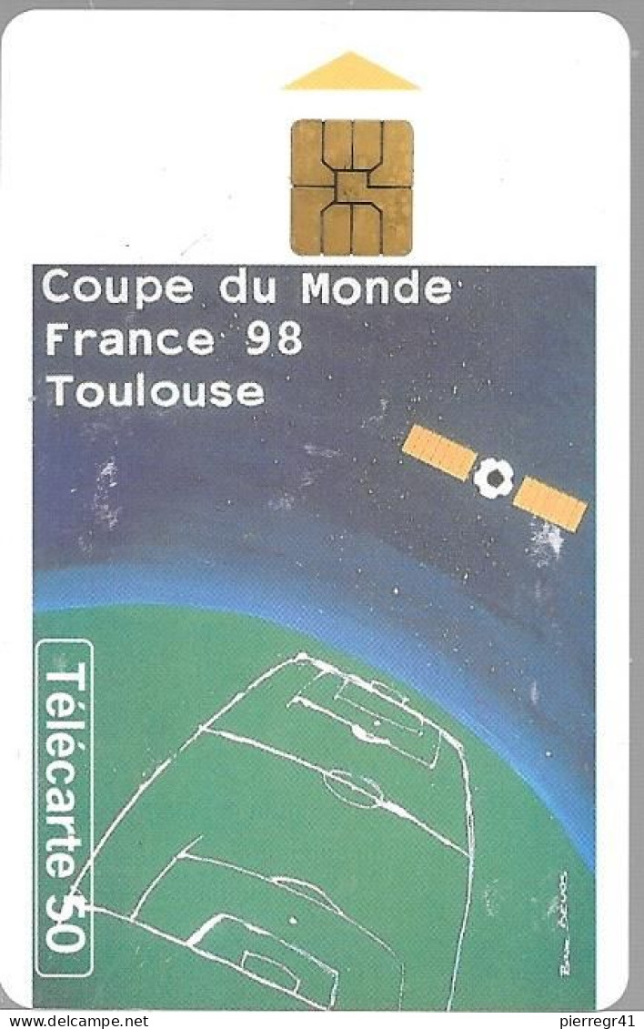 CARTE-PUBLIC-50U-F858-SO3-JD-TOULOUSE-AFFICHE Coupe Du Monde-Utilisé-TBE- - 1998