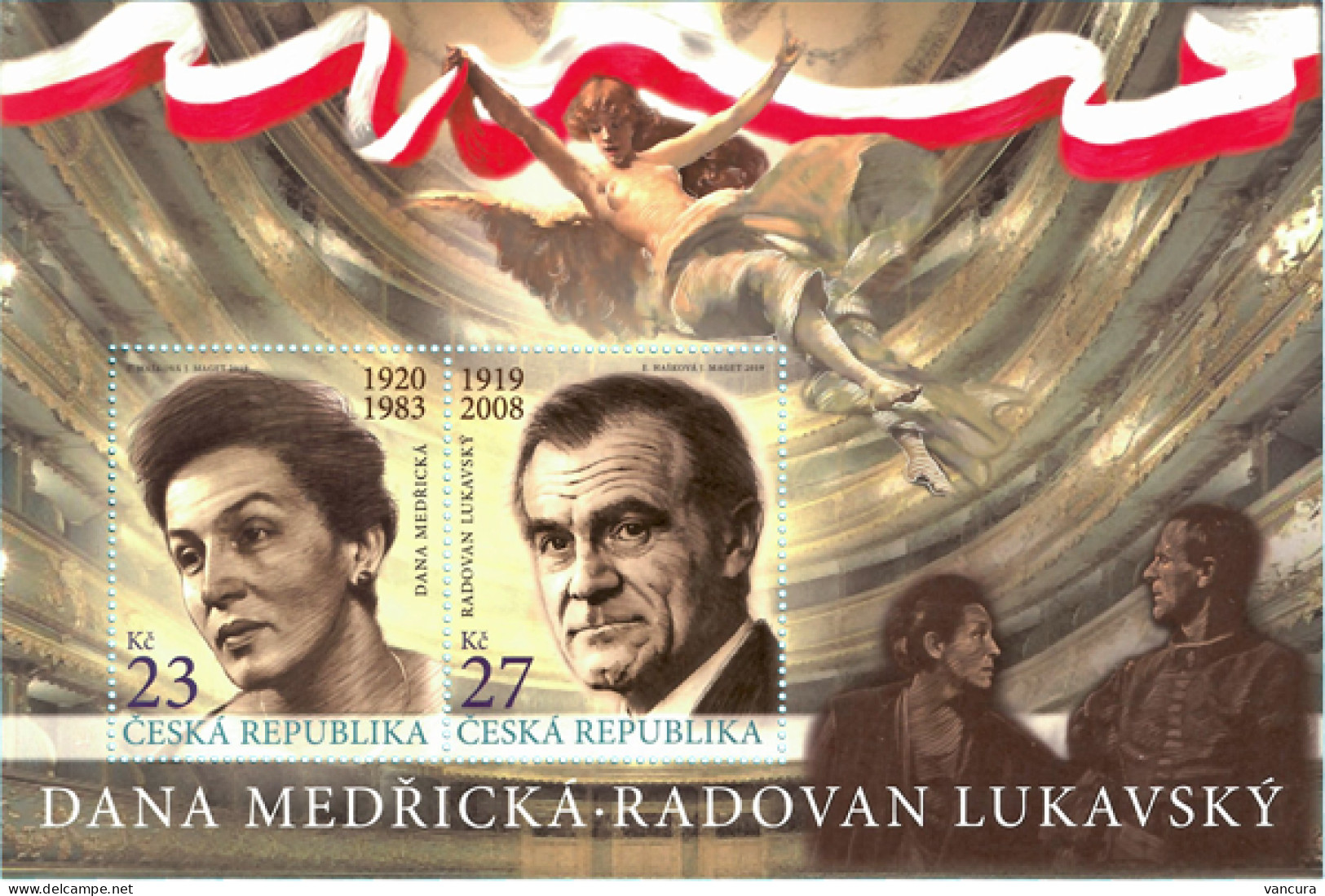** A 1049 - 1050 Czech Republic D. Medricka And R. Lukavsky 2019 - Théâtre