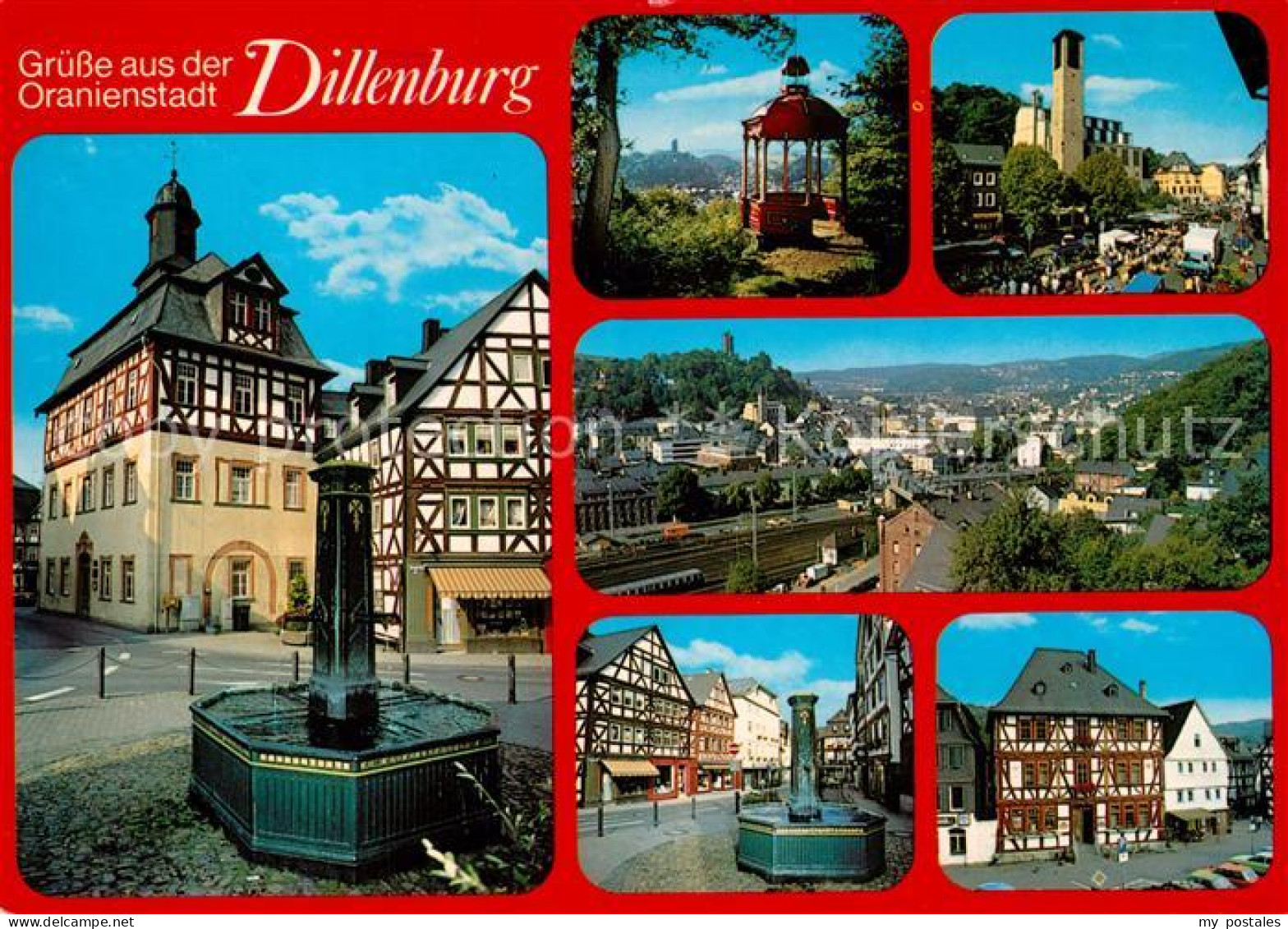 73223874 Dillenburg Oranienstadt Fachwerk Brunnen Dillenburg - Dillenburg