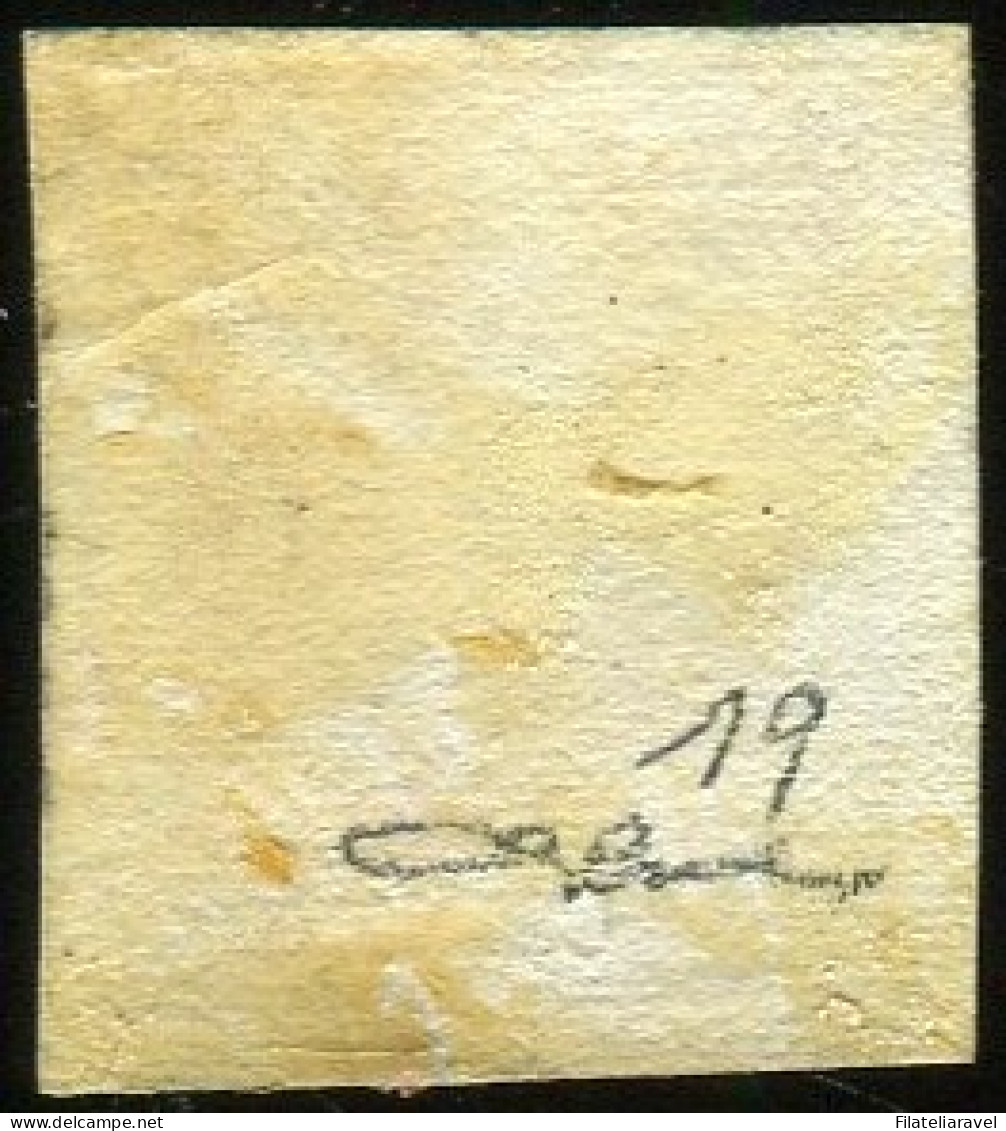 Us 1854 - Lombardo Veneto - C 10 Nero Carta A Macchina Usato - Lombardije-Venetië