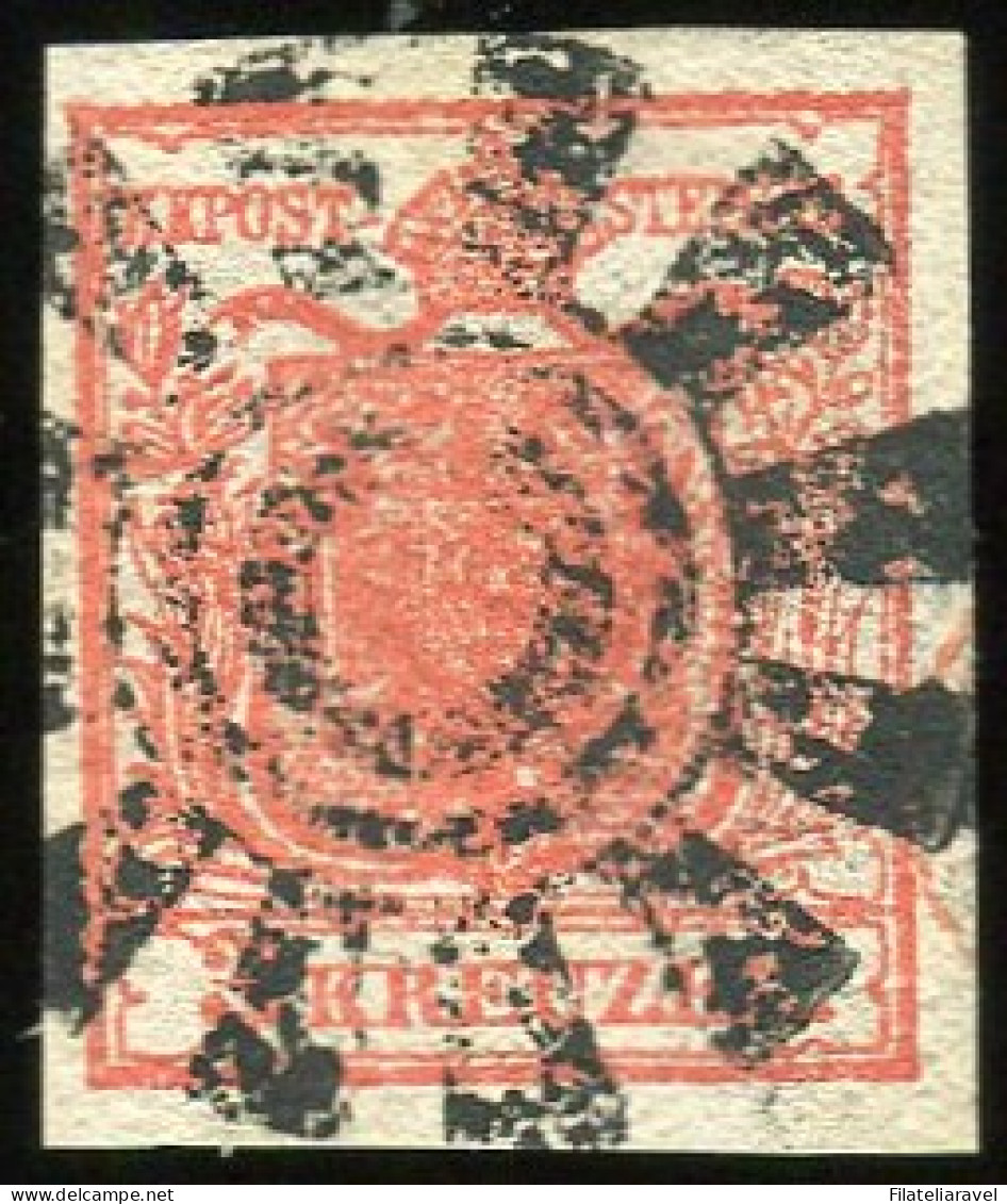 Us 1850 - Austria / Lombardo Veneto - 15 Kreuzer Rosso Usato Nei Territori Italiani - Lombardy-Venetia