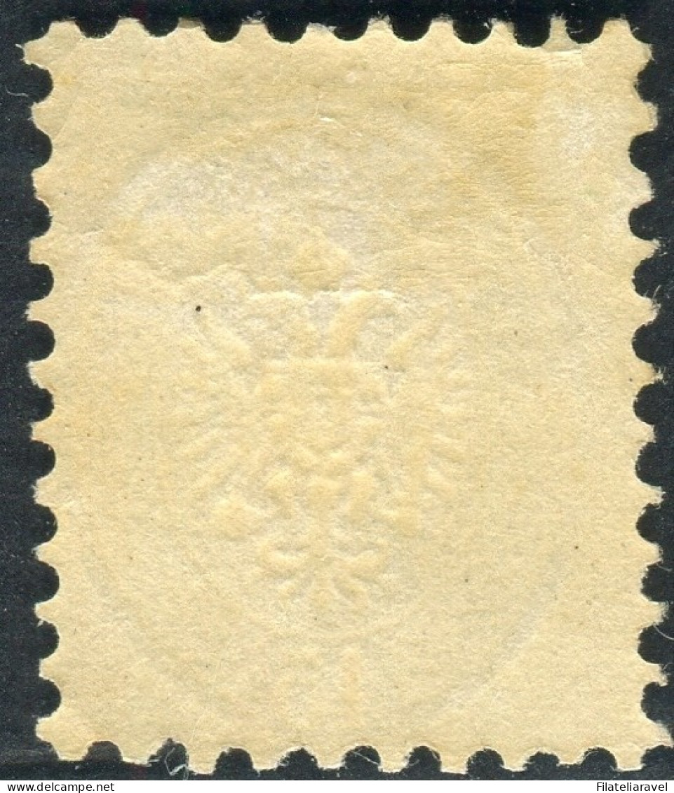 * 1864 - Lombardo Veneto - V Emissione - 15 Soldi Bruno Nuovo Con Gomma Dent. 9 1/2 - Lombardy-Venetia