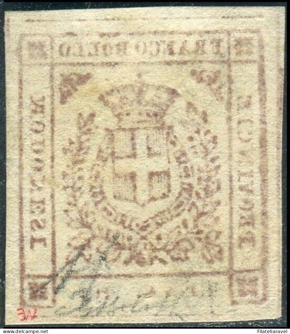 * 1859 - Modena Gov.Prov. - 40 C. Rosa Carminio (17) Nuovo, Diena-Bolaffi - Modena