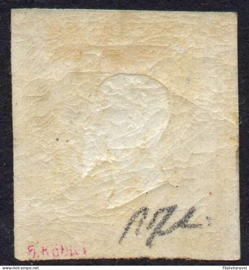 * 1861 -  Napoli - Province Napoletane Effigie Vittorio Em. II 20 Grana Giallo (23), Cert. D. Fabris (1.000) - Neapel