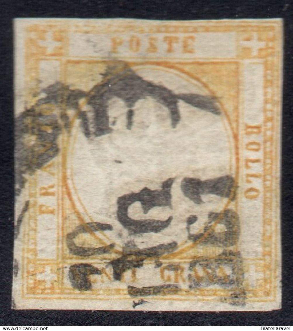 Us 1861 -  Napoli - Province Napoletane  Effigie V. E. II 20 Gr Giallo Arancio (F10),falso D'epoca, Cert. Oliva/Fabris - Naples