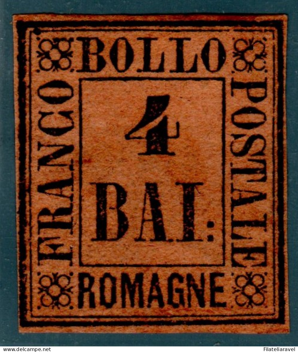 Us  ROMAGNE 1859 4 Baj Fulvo Cert. Zappala - Romagna