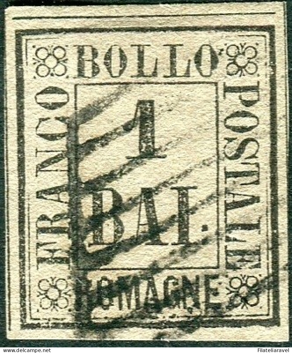 Us 1859 Romagne - 1 Baj  Bruno Grigio (2) Usato (375) - Romagna