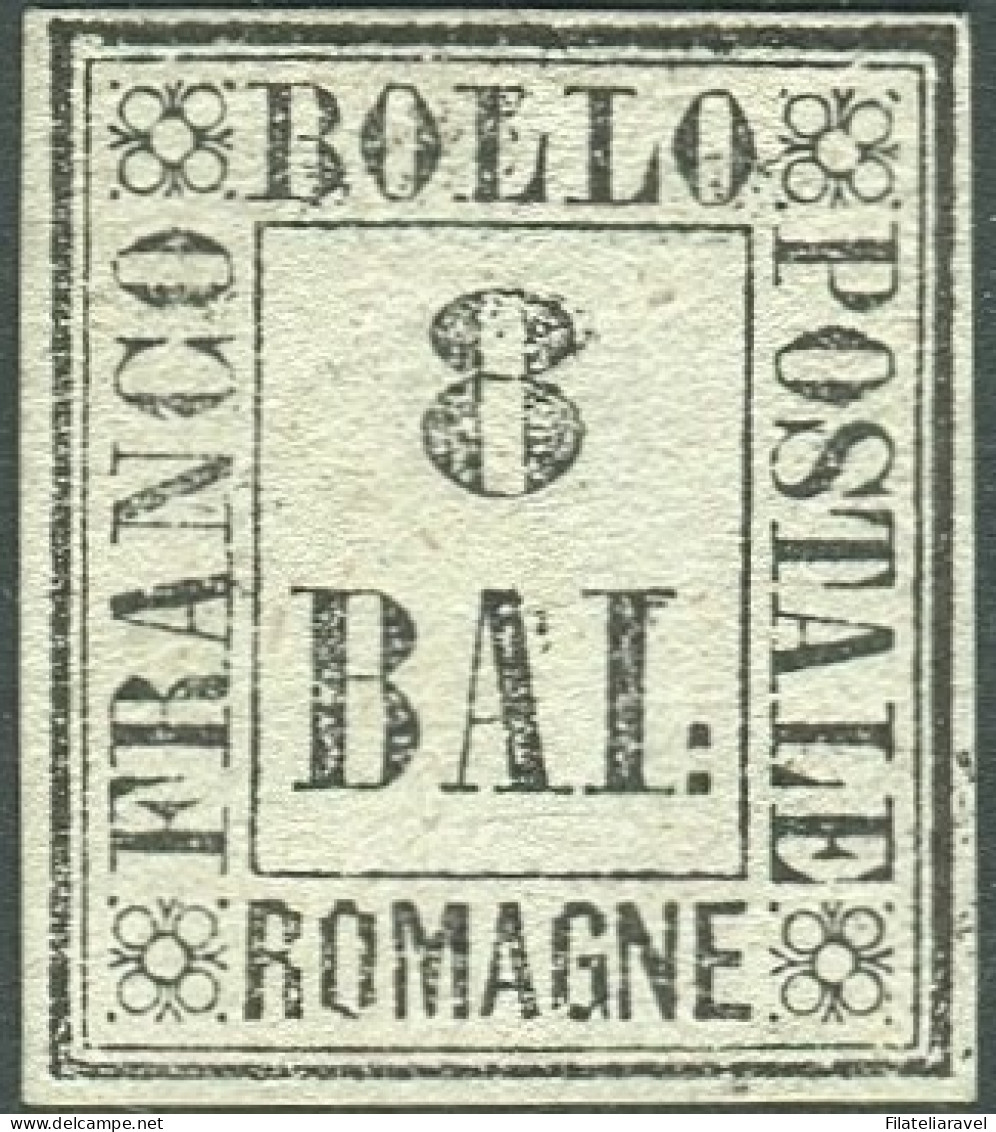 Sg 1859 Romagne - Prova 8 Baj  Grigio Chiaro (P6) Nuovo Senza Gomma Come Da Emissione, Diena (1.000) - Romagna