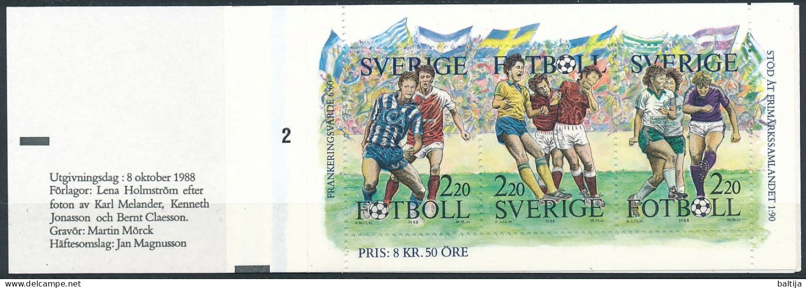 H.389 Booklet Cyl 2 ** MNH / Stamp Day, Football, Soccer - Neufs