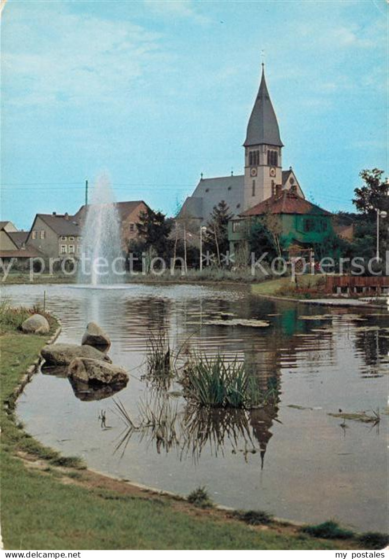 73223756 Hattersheim Main Partie Am Teich Mit Kirche Hattersheim Main - Hattersheim
