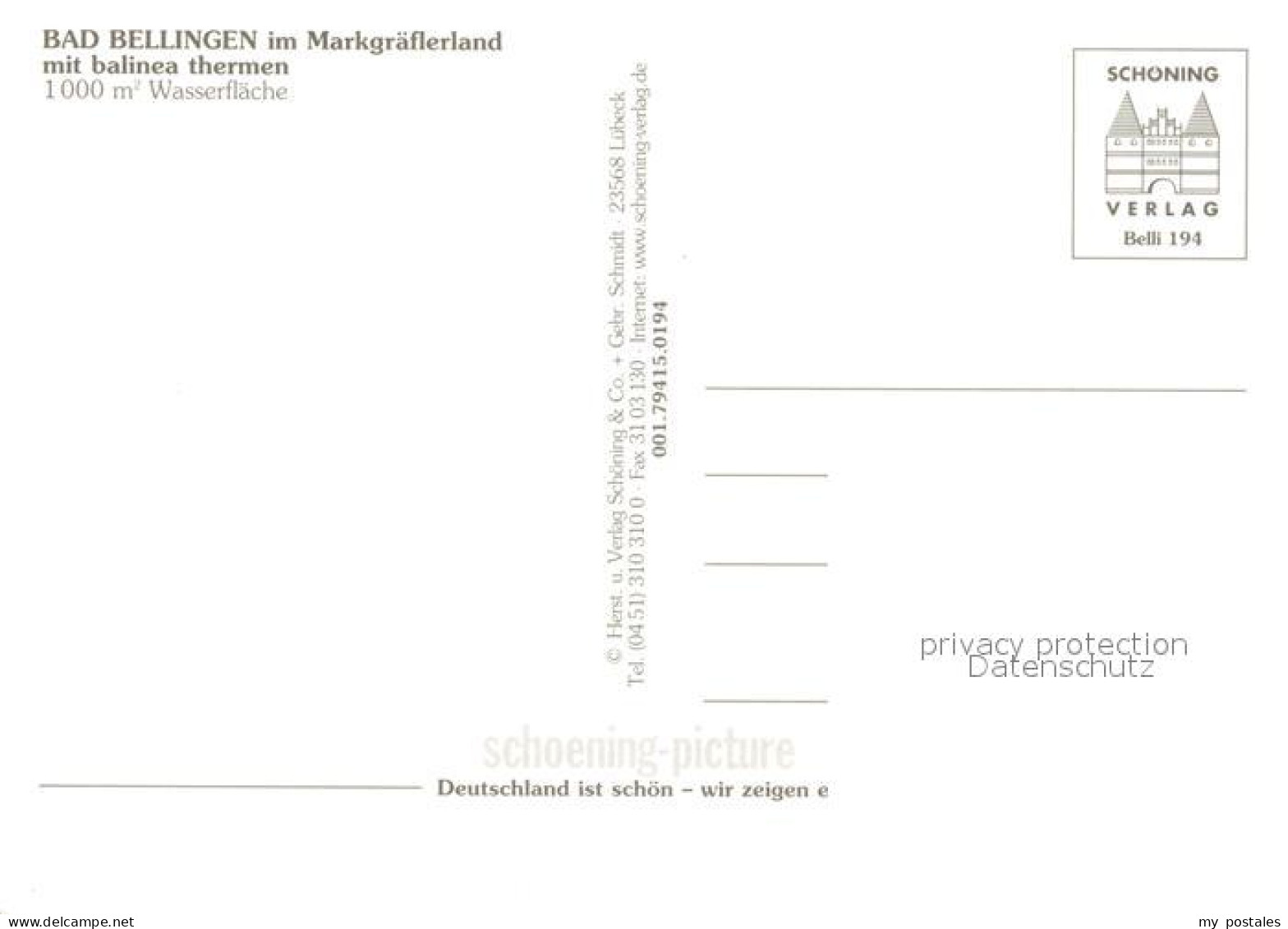 73223304 Bad Bellingen Rathaus Kurpark Kurhaus Aussenbecken Innenbecken Kirche B - Bad Bellingen