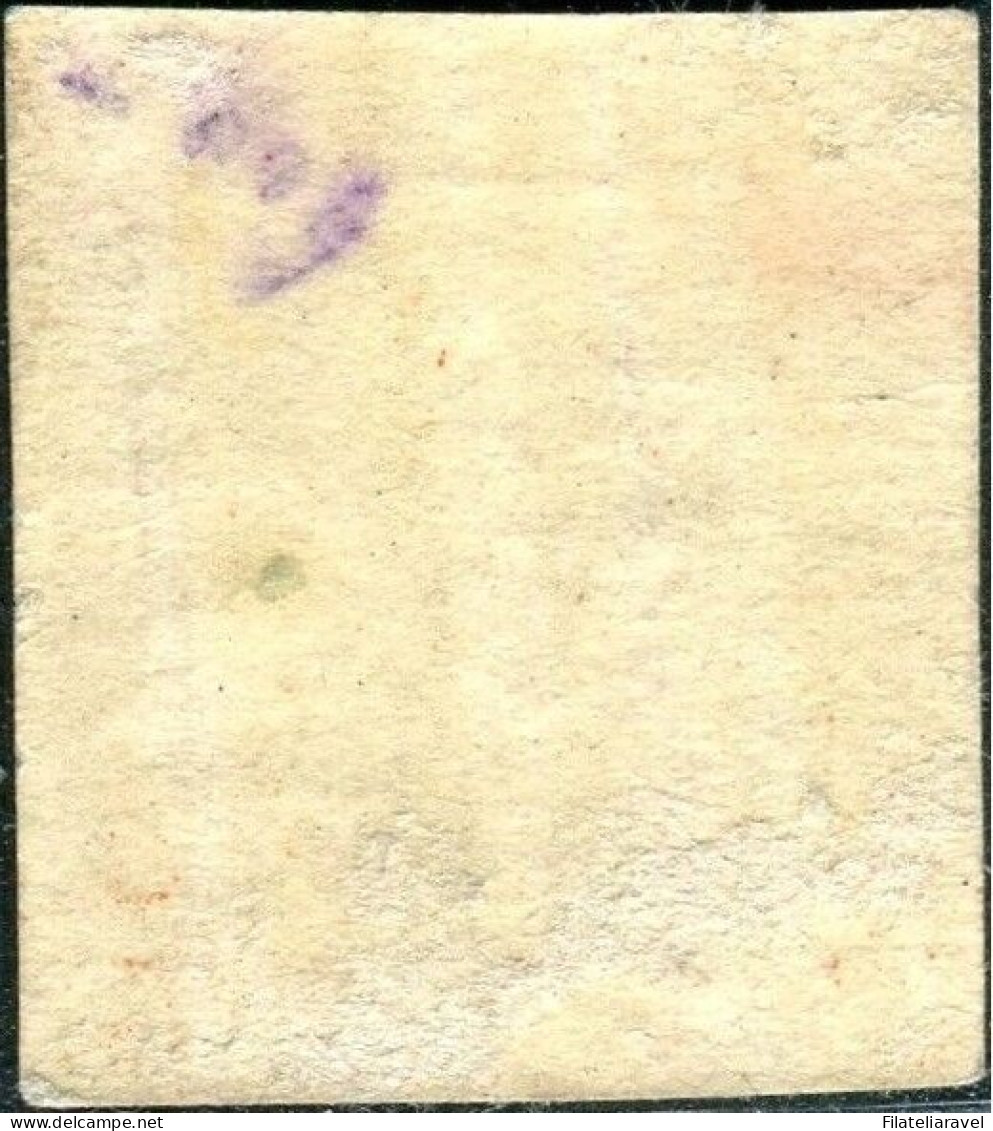 * 1859 - Sicilia "5 Grana Vermiglio C." (10) Nuovo I Tav. Carta Di Palermo (1.600) - Sicilië