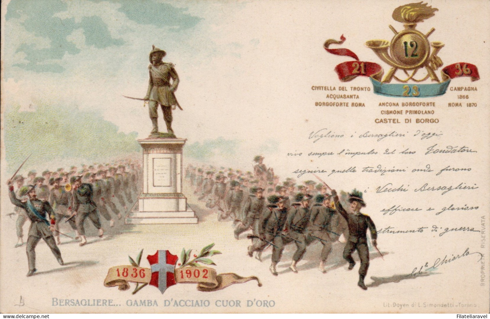 Cart Cartolina Militare - 1900 - Reggimentali - Lotto Di 180 Cartoline (Bersaglieri-Alpini-Artiglieri-Lancieri-Fanteria) - Strafport