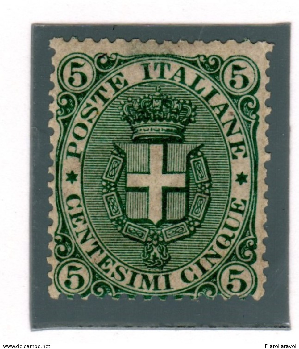 Us 1891 Regno - 5 Cent Verde Sassone N 59 Cert. E. Diena - Nuevos