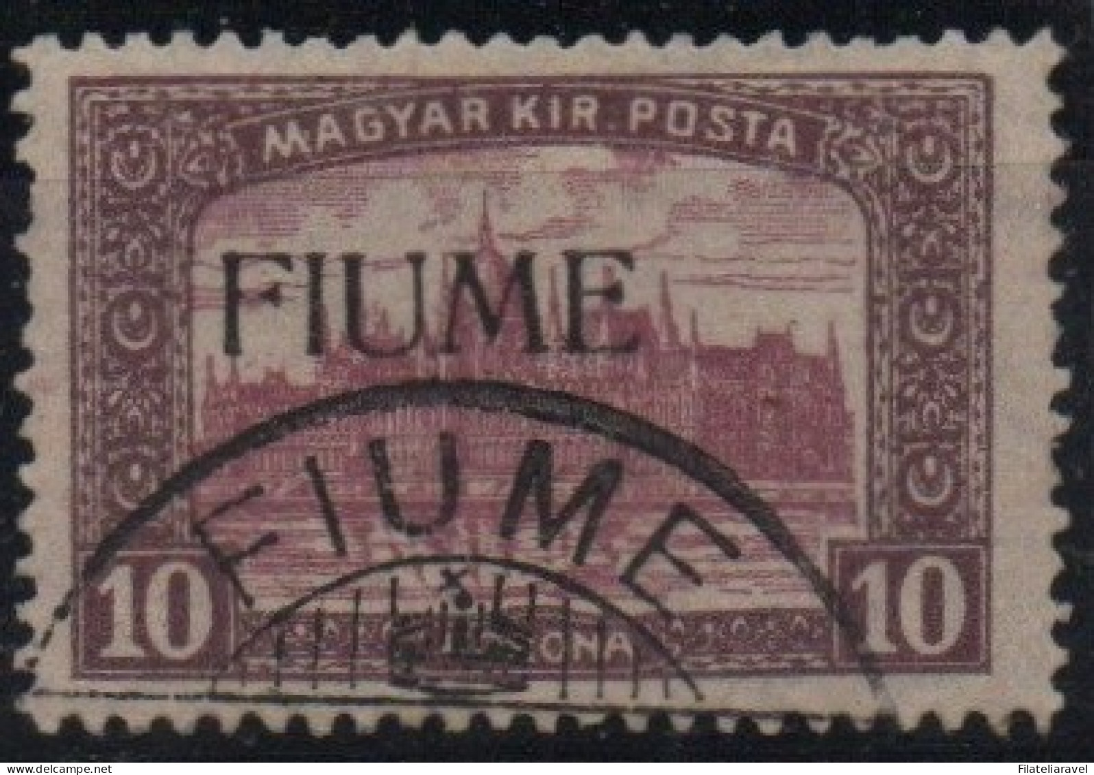 Us 1918 - Fiume - Francobolli D'Ungheria Sopr "Fiume" Serie Mietitori E Veduta, (4/21) Con Variante (9a) Serie Cpl - Fiume