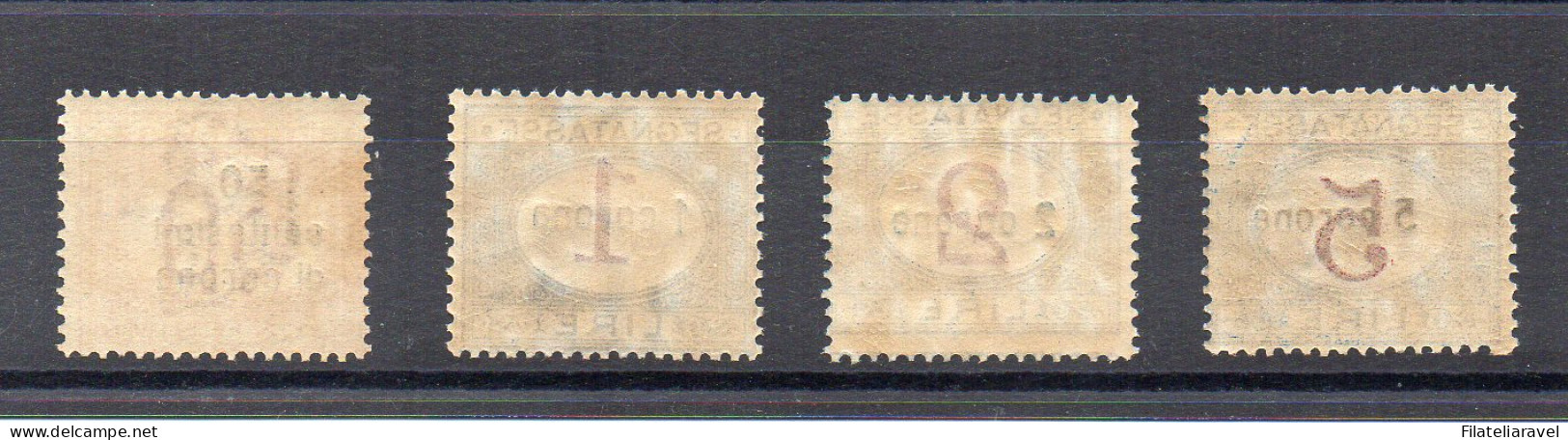 ** 1922 - Dalmazia - Segnatasse Di Italia Del 1890/03 (1/4), Soprastampati, Serie Completa (650) - Dalmatia