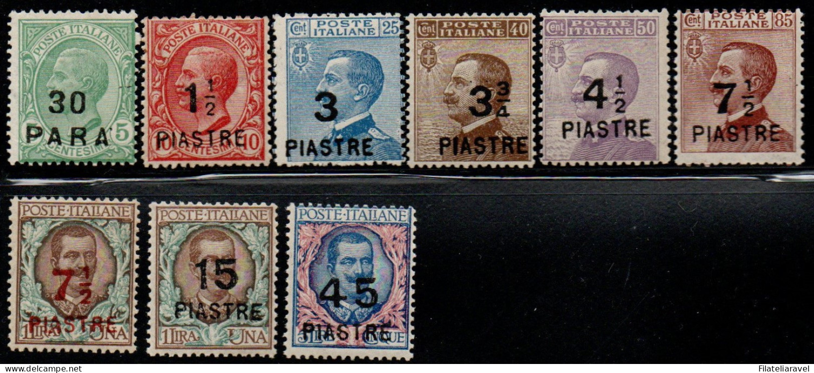 **/* 1922 - Costantinopoli 8° Emissione Locale, Francobolli D'Italia Con Sopr. Di Tipo Diverso (Cat 58/66),serie Non Cpl - Uffici D'Europa E D'Asia