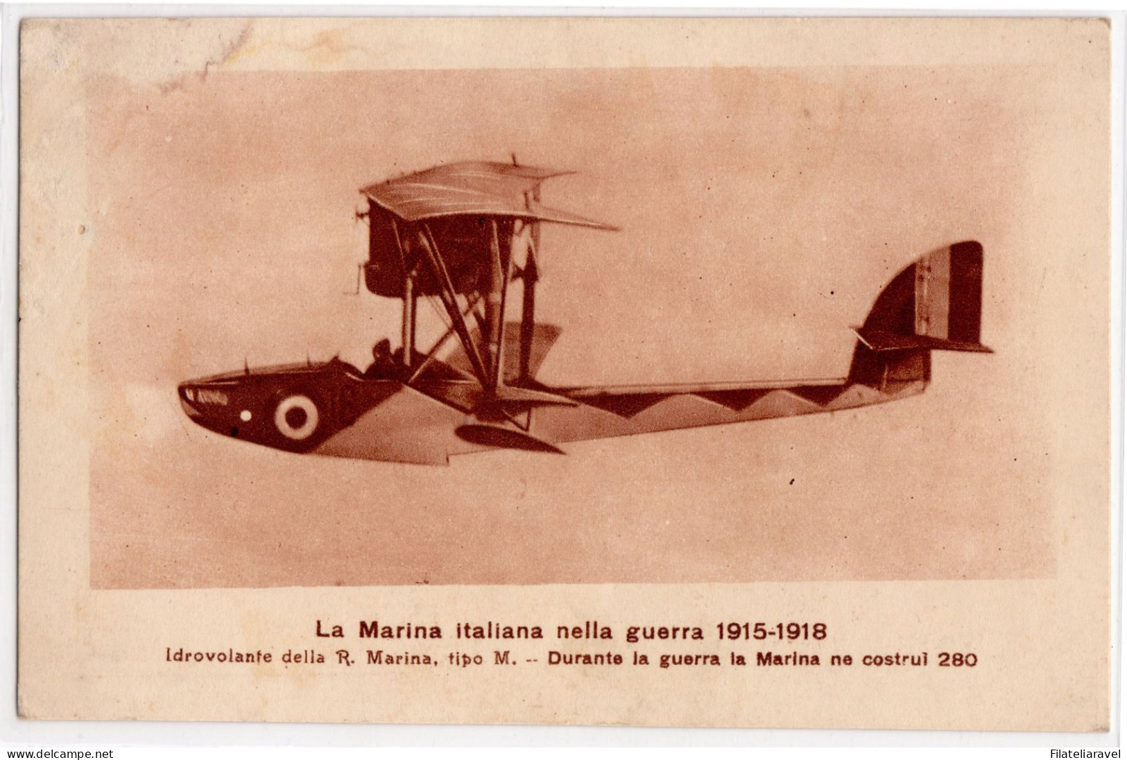 Ltr Cartolina Non Viaggiata  Stato Maggiore Foto Idrovolante - Marcofilie (Luchtvaart)