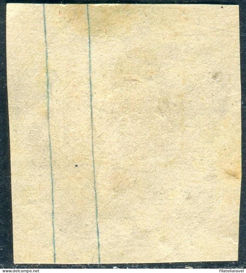 Us 1847-54 - "Gran Bretagna" Stanley Gibbons (56) Embossed One Shilling  Die 2 (£1.300) - Oblitérés