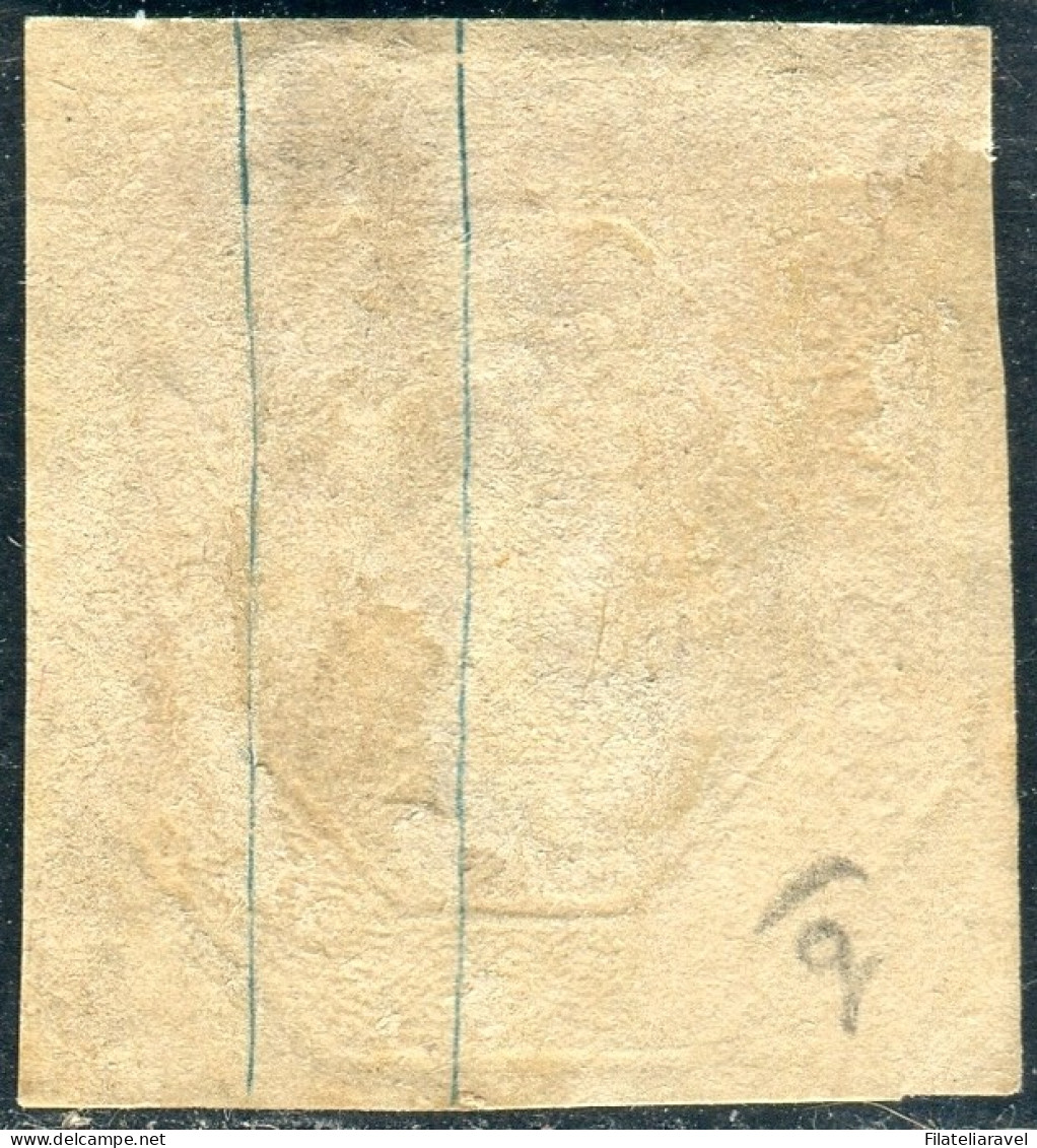 Us 1847-54 - "Gran Bretagna" Stanley Gibbons (57) Embossed Ten Pence Die 4 (£1.800) - Oblitérés