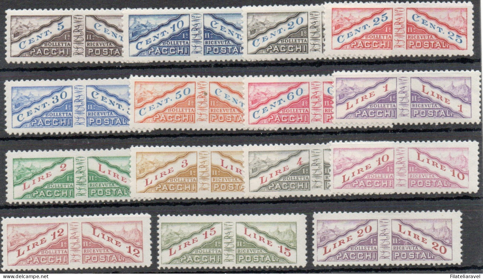 */us 1928/1953 - San Marino Lotto Solo Pacchi Postali , Primo Periodo  (1/36) Nuovi/usati (850) - Colis Postaux