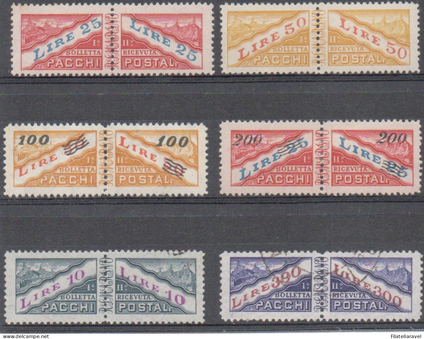 */us 1928/1953 - San Marino Lotto Solo Pacchi Postali , Primo Periodo  (1/36) Nuovi/usati (850) - Paquetes Postales