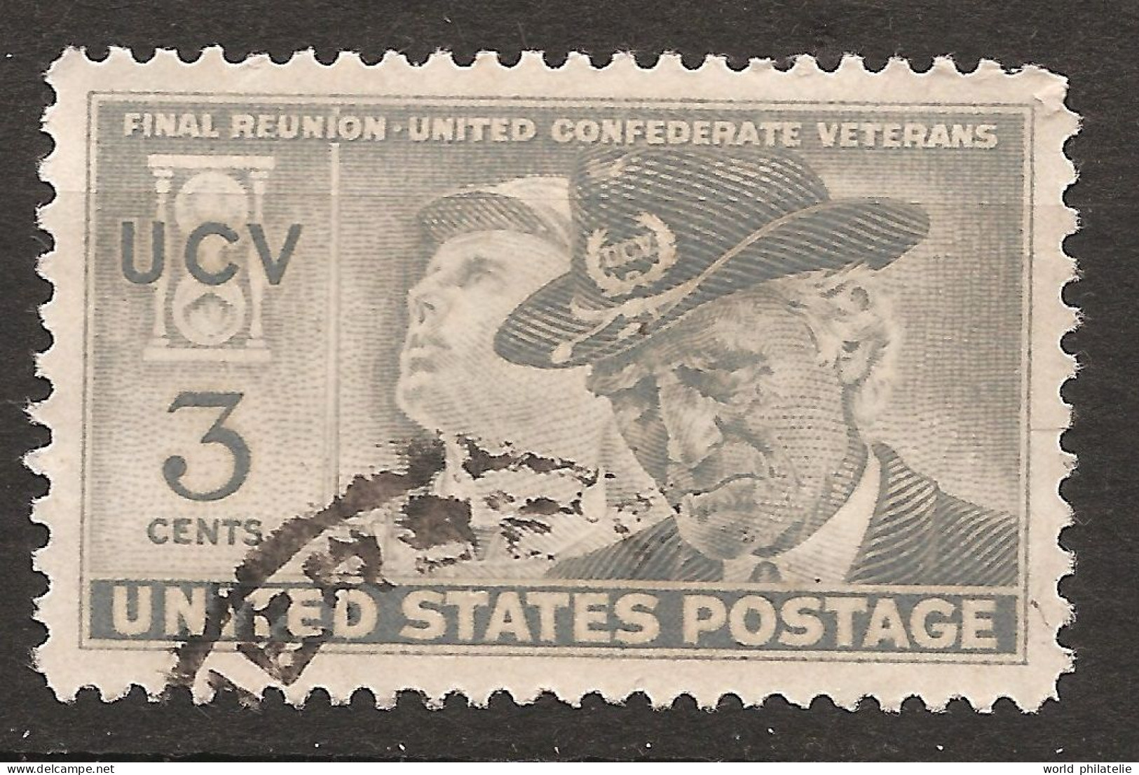 Etats-Unis D'Amérique USA 1951 N° 549 O Vétéran, Armée Confédérée, Soldat, Sablier, Chapeau, Guerre Civile, Marins, UCV - Used Stamps