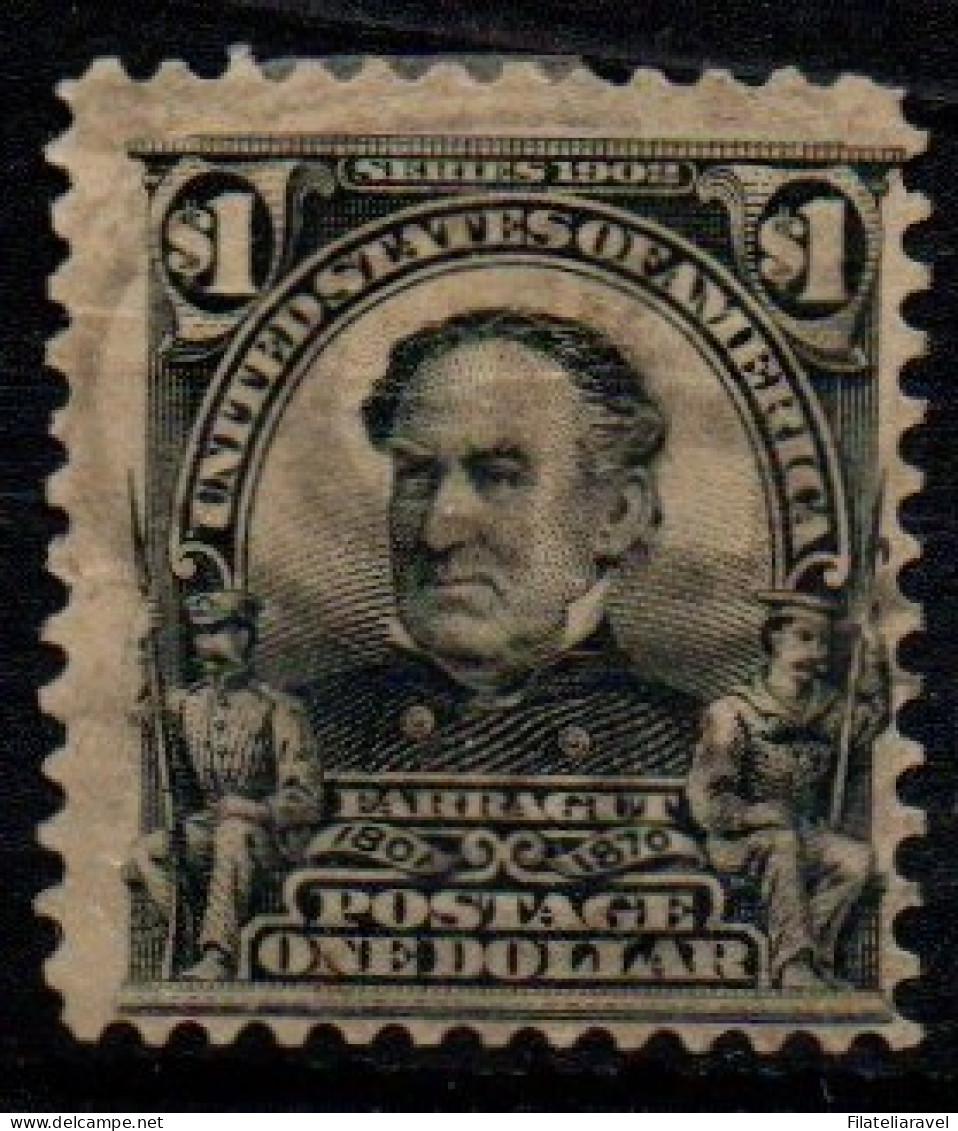 Us 1902 - Stati Uniti Farragut 1 $ (Scott 311) Used ($ 80) - Used Stamps