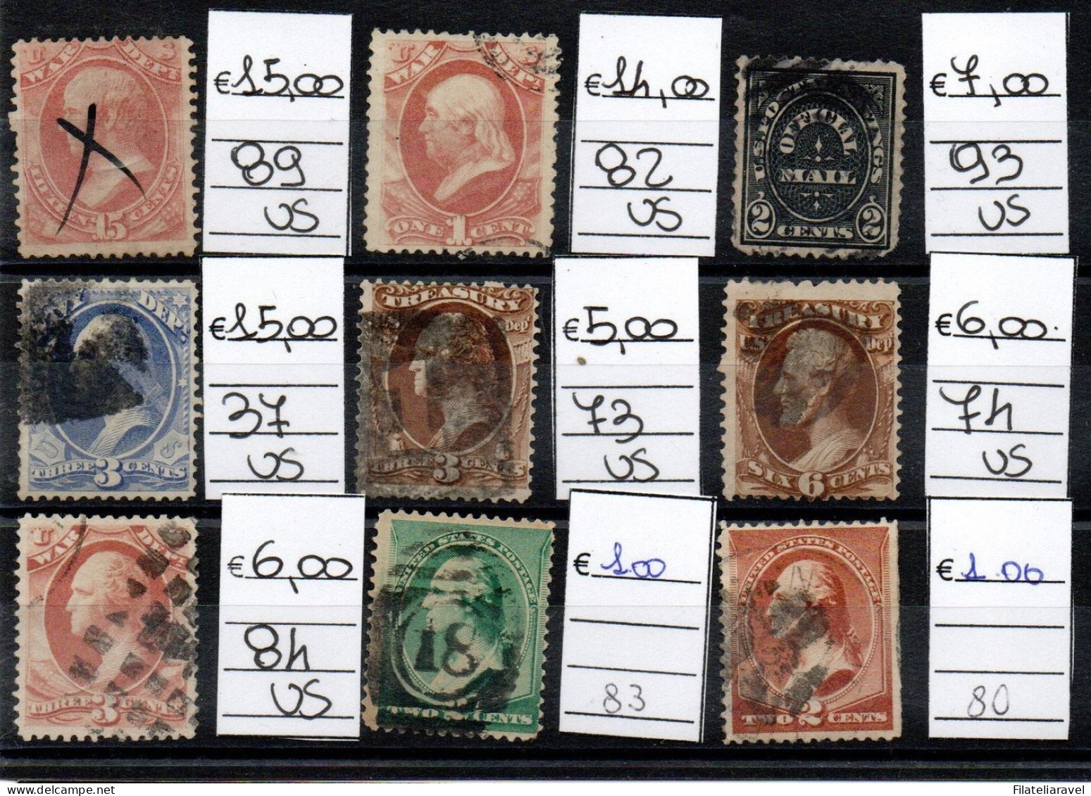 Us/* 1900/1915 - Stati Uniti  Lotticino Primo Periodo In Maggioranza Annullati (3.370) - Used Stamps