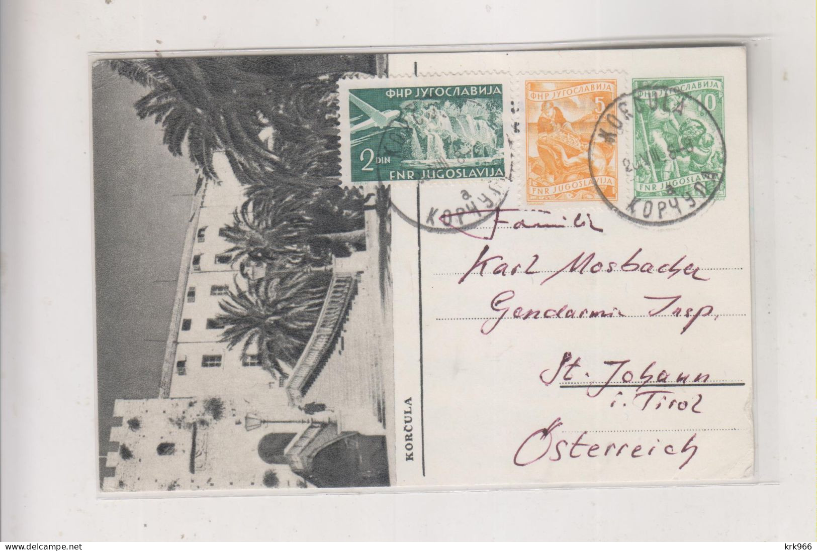 YUGOSLAVIA  Nice Postal Stationery KORCULA - Entiers Postaux