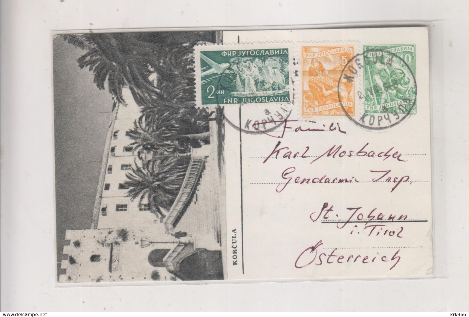 YUGOSLAVIA  Nice Postal Stationery KORCULA - Postal Stationery