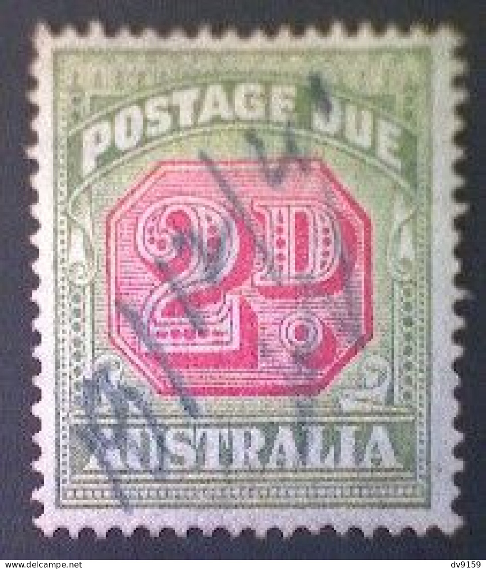 Australia, Scott #J66, Used(o), 1938 Postage Due, 2d, Green And Carmine - Gebraucht
