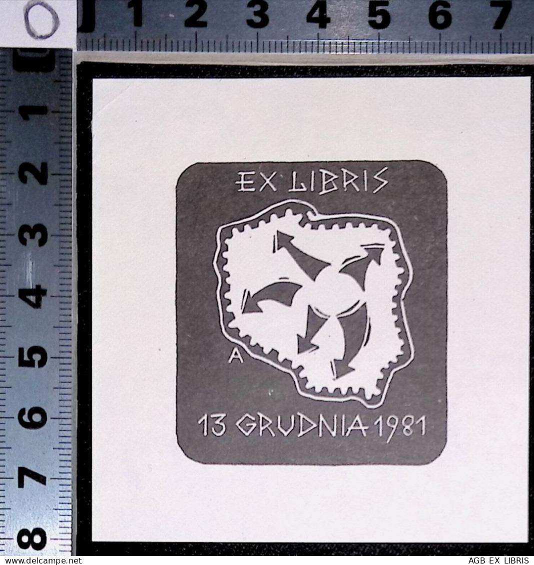 EX LIBRIS ALFRED GAUDA Per 13 GRUDNIA 1981 L27bis-F02 EXLIBRIS - Exlibris