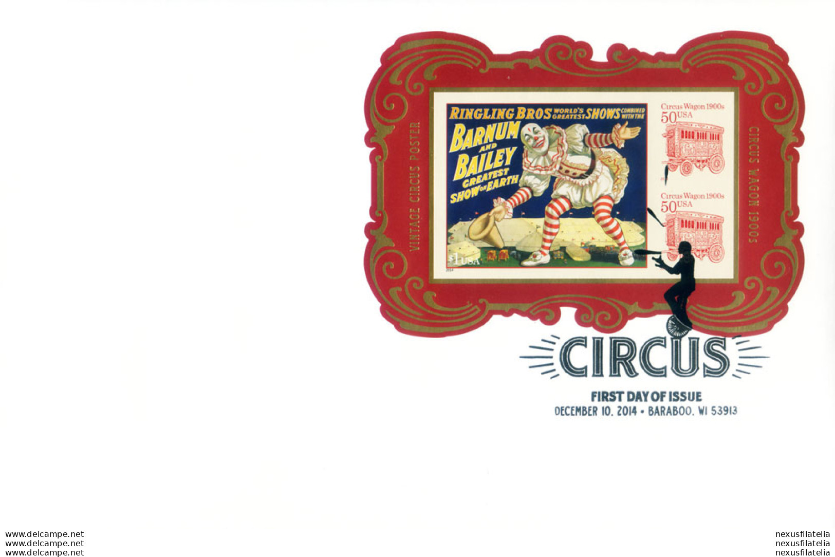 Circo Barnum & Bailey 2014. FDC. - Blocs-feuillets