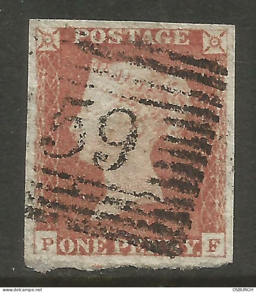 GREAT BRITAIN. QV. IMPERF PENNY RED. PF. USED - Usados