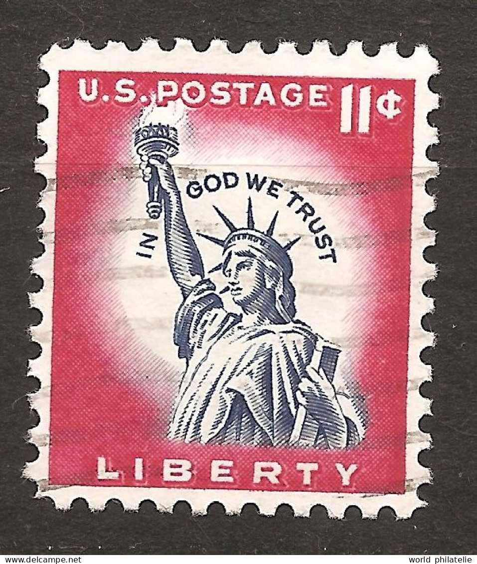 Etats-Unis D'Amérique USA 1958 N° 637A Iso O Statue De La Liberté, Couronne, France, Bartholdi, Eiffel Indépendance Dieu - Oblitérés