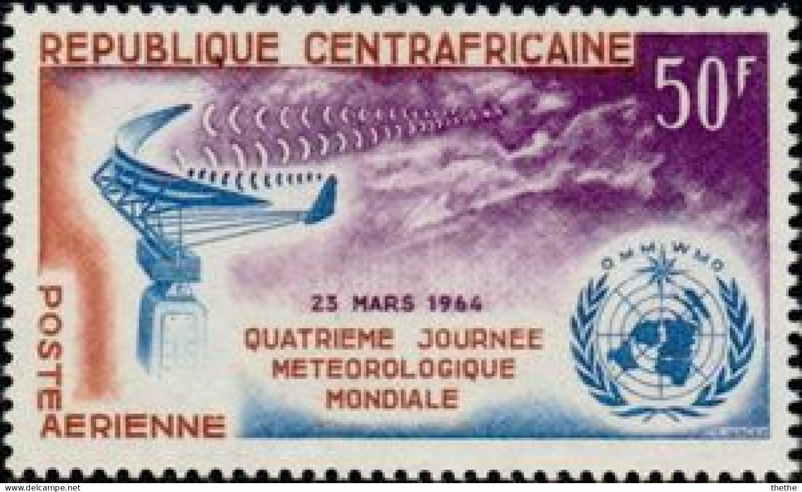 CENTRAFRICAINE -  4 ° Journée Météorologique Mondiale - Klimaat & Meteorologie