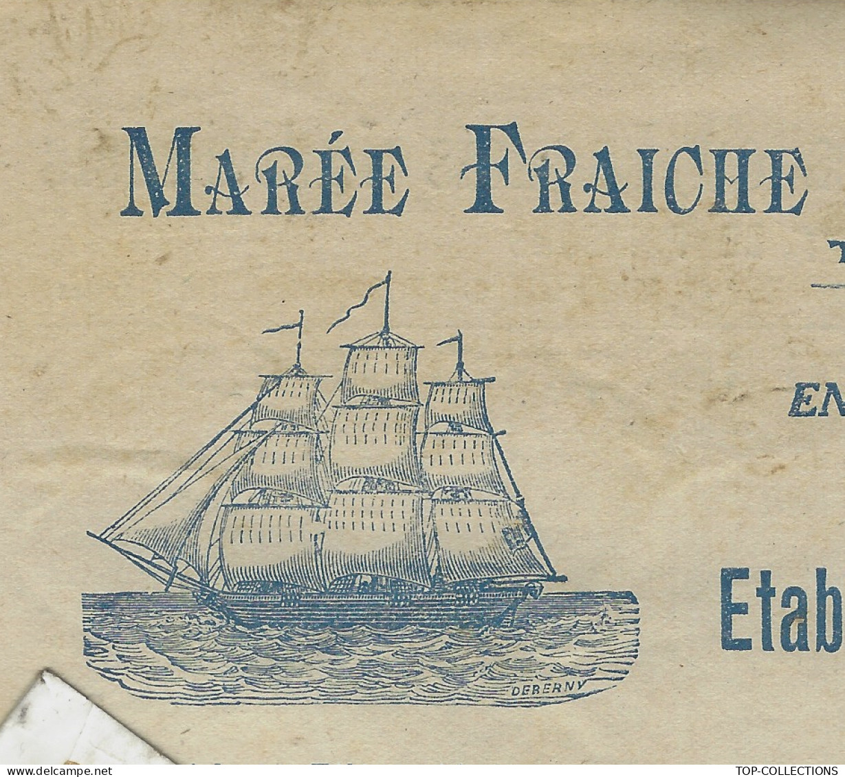 1927  ENTETE  ETS Conti Goudaille Boulogne Sur Mer NAVIGATION PECHE MAREE FRAICHE SALAISON TARIFS V.SCANS - 1900 – 1949