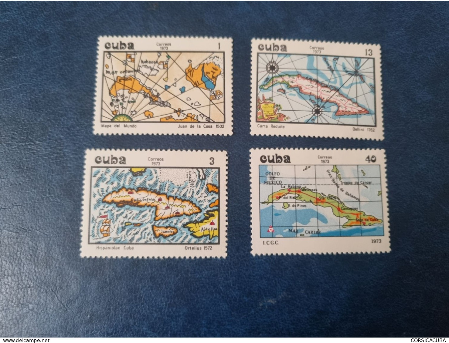 CUBA  NEUF  1973   CARTOGRAFIA  //  PARFAIT  ETAT  // Sans Gomme - Neufs