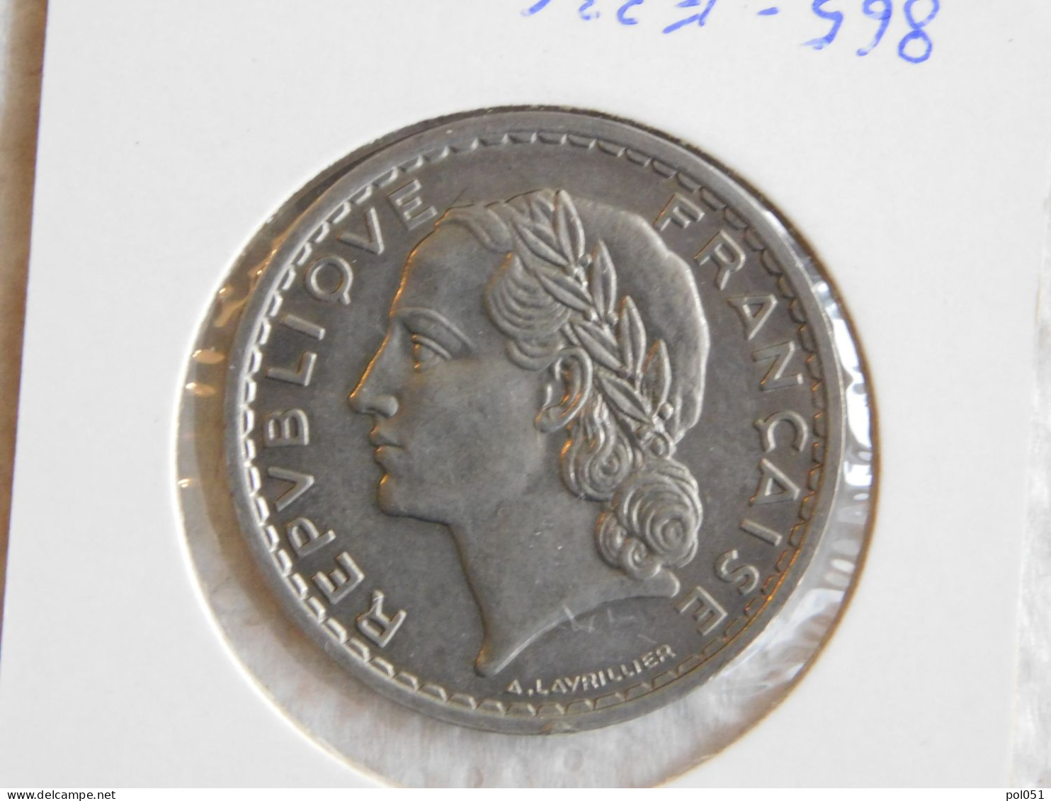 France 5 Francs 1935 LAVRILLIER, NICKEL (865) - 5 Francs