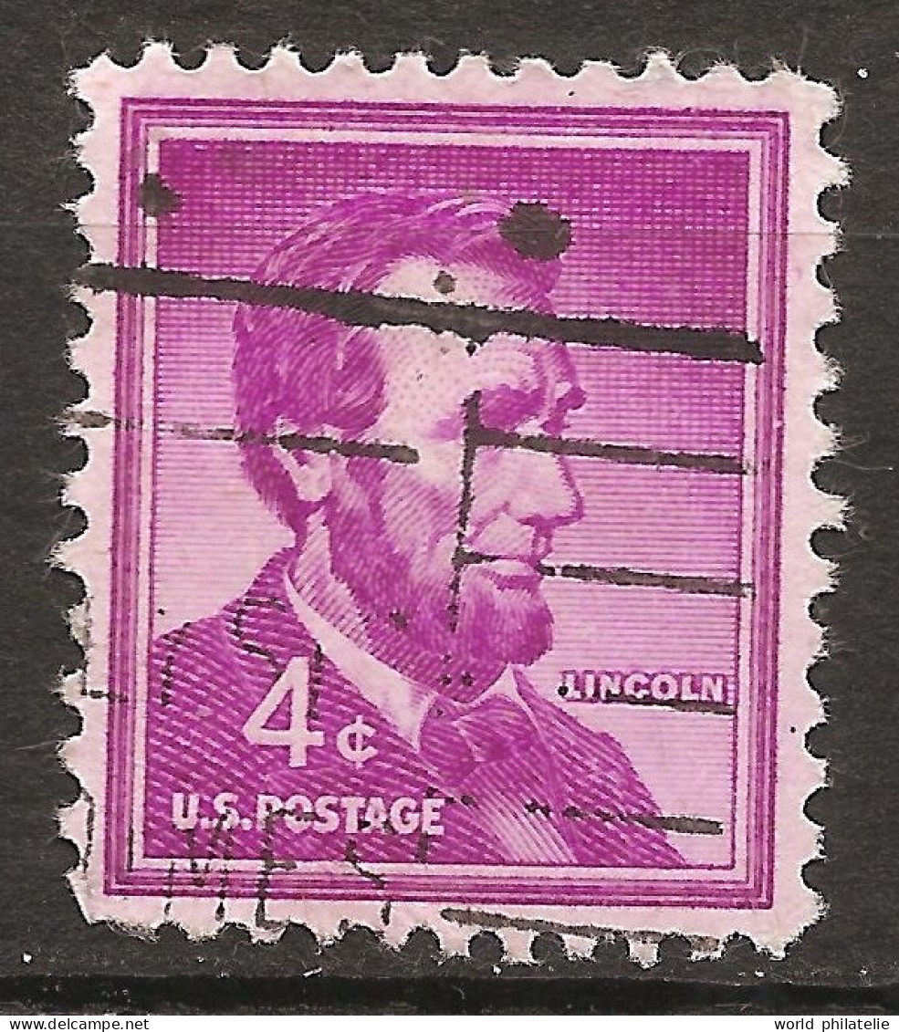 Etats-Unis D'Amérique USA 1954 N° 589 Iso O Président, Abraham Lincoln, Leonard Volk, Guerre De Sécession, Esclavage - Used Stamps