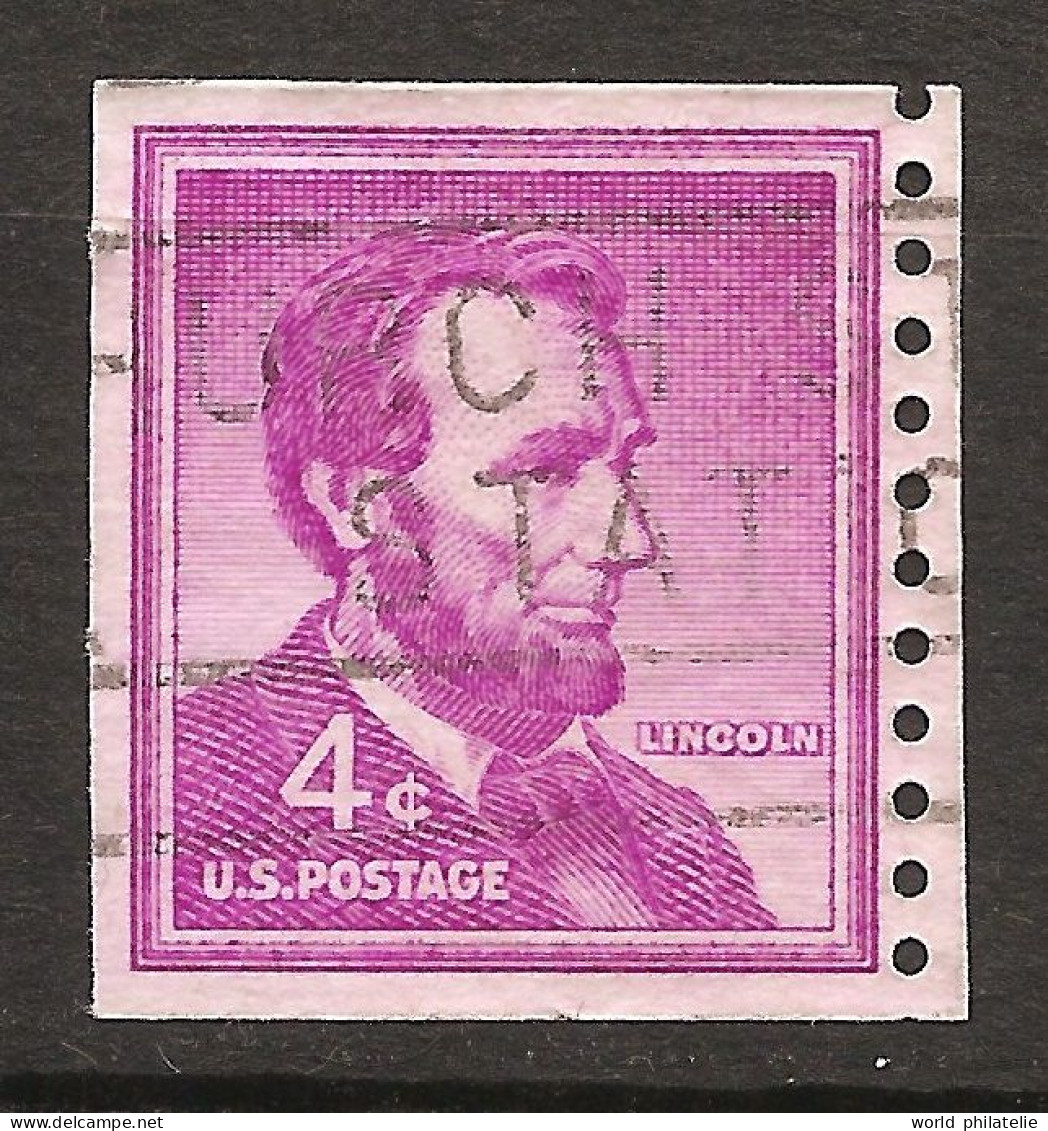 Etats-Unis D'Amérique USA 1954 N° 589a Iso O Président, Abraham Lincoln, Leonard Volk, Guerre De Sécession, Esclavage - Oblitérés