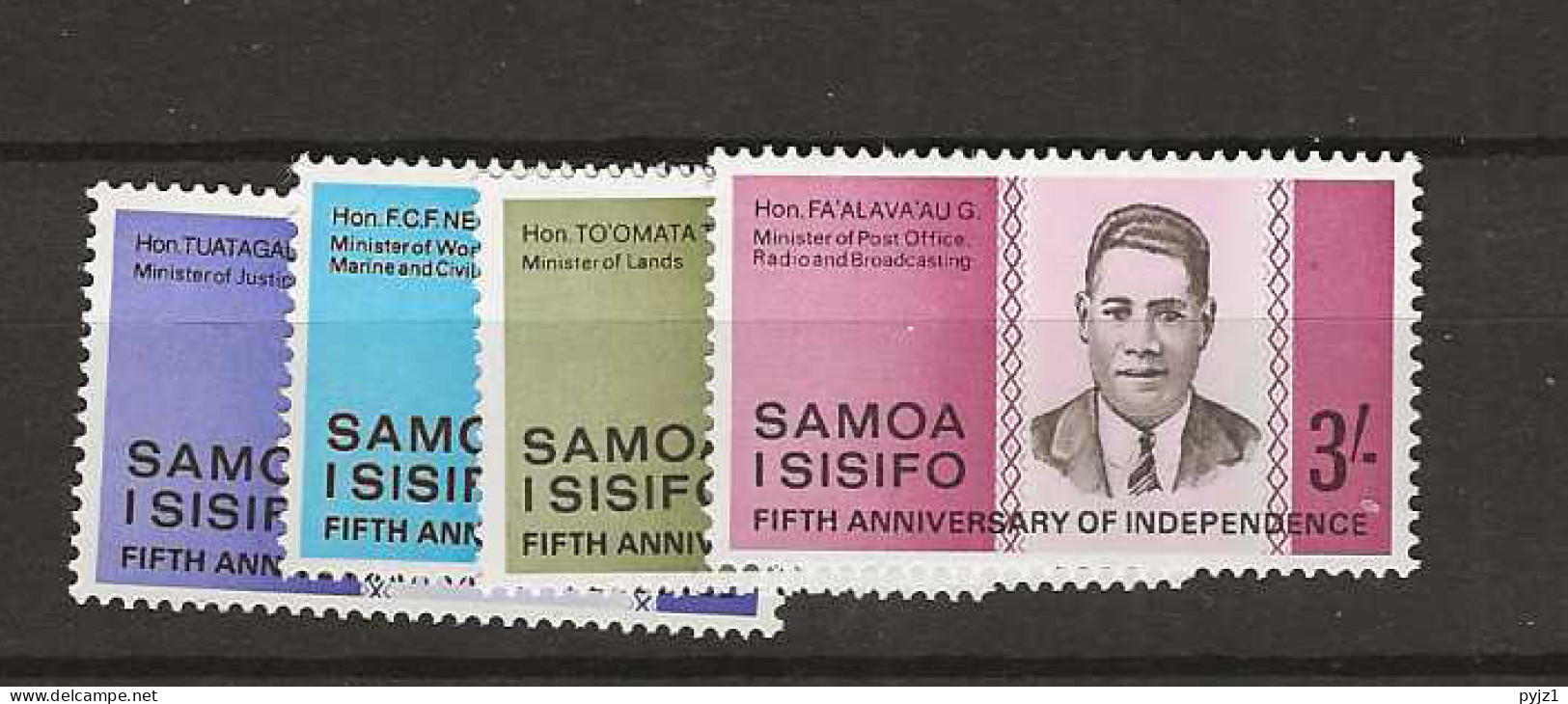 1966 MNH Samoa Mi 146-49 Postfris** - Samoa