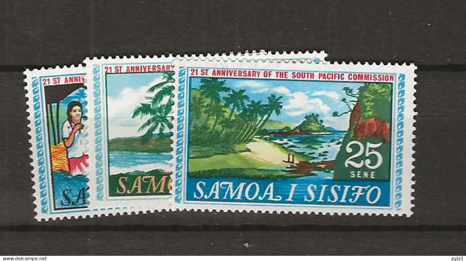 1966 MNH Samoa Mi 174-75 Postfris** - Samoa