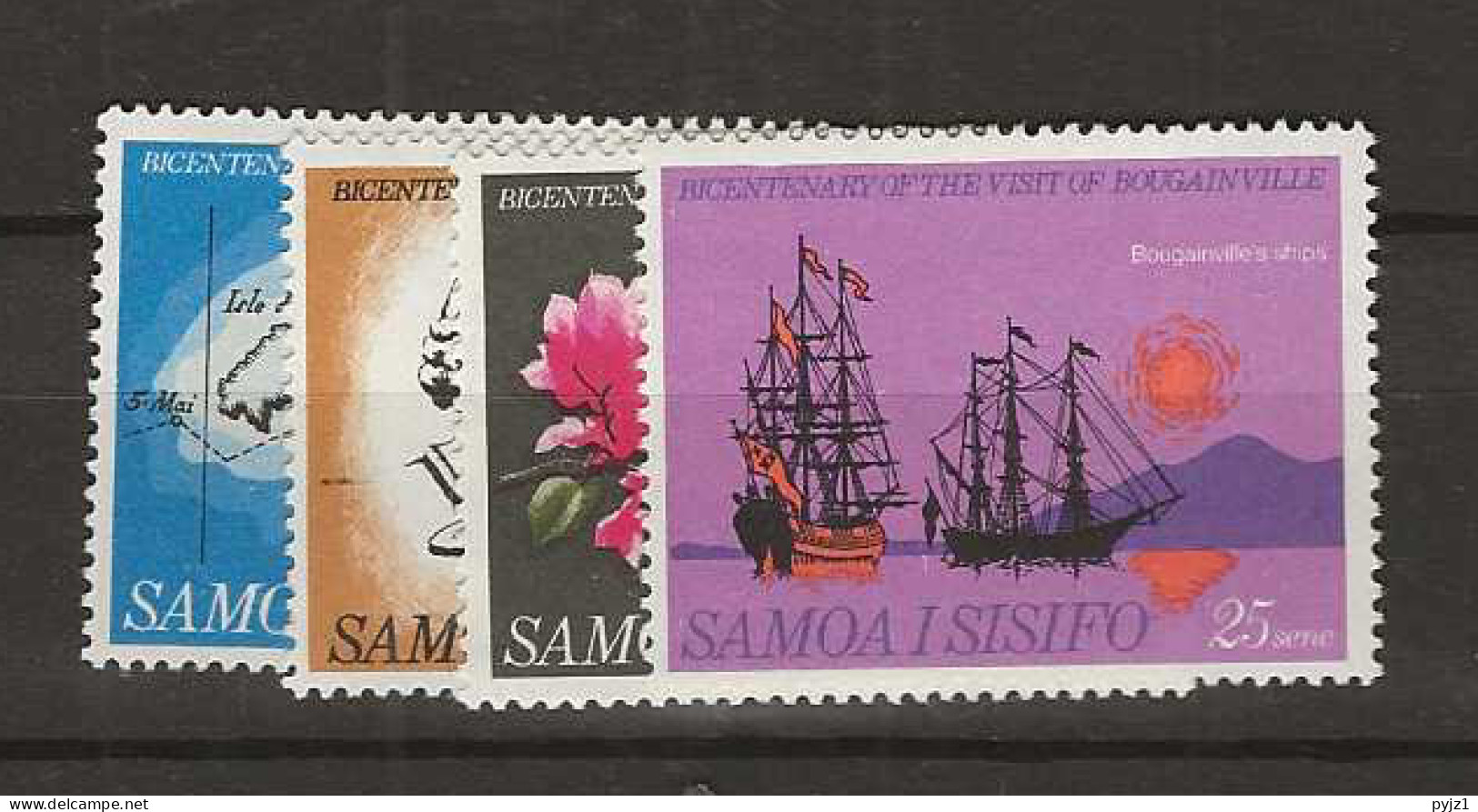 1966 MNH Samoa Mi 177-80 Postfris** - Samoa