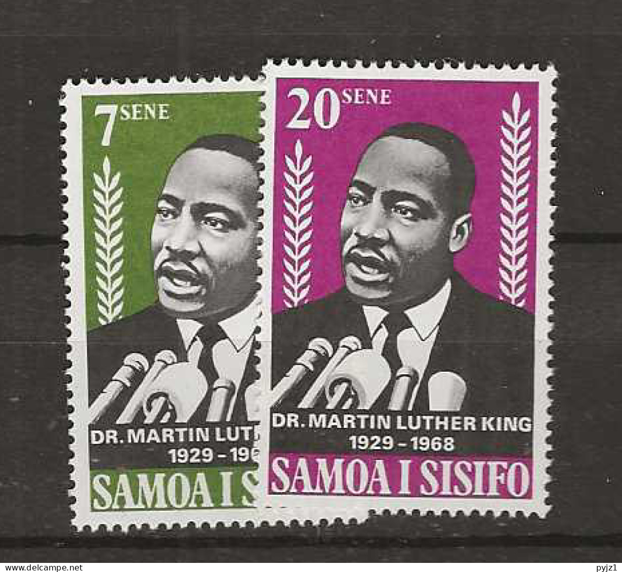 1966 MNH Samoa Mi 185-86 Postfris** - Samoa